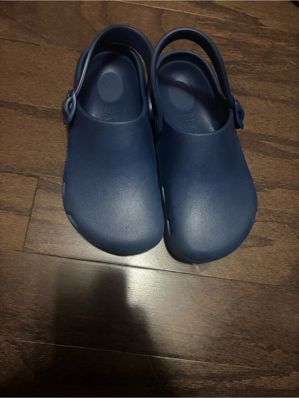 Birkenstock Kids Navy Blue Slip-On Clog with Heel Strap